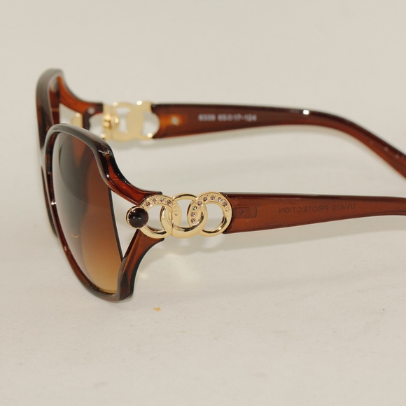 "Rita" Dark Brown Blockers Sunnies - Picture 8 of 8